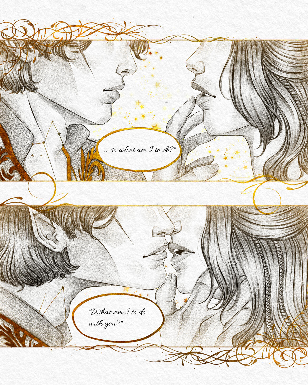 Nyte and Astraea from the book The Stars are Dying by @ccpenaranda.author 2023