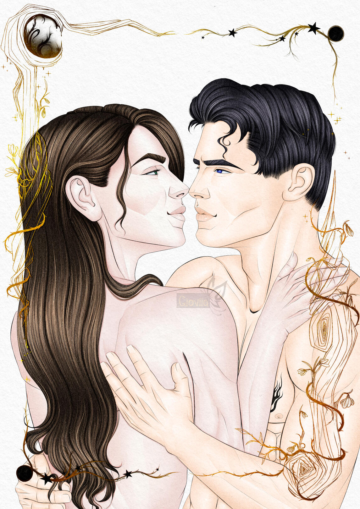 Mariah and Andrian from the book Threaded by @tayrosebooks 2024