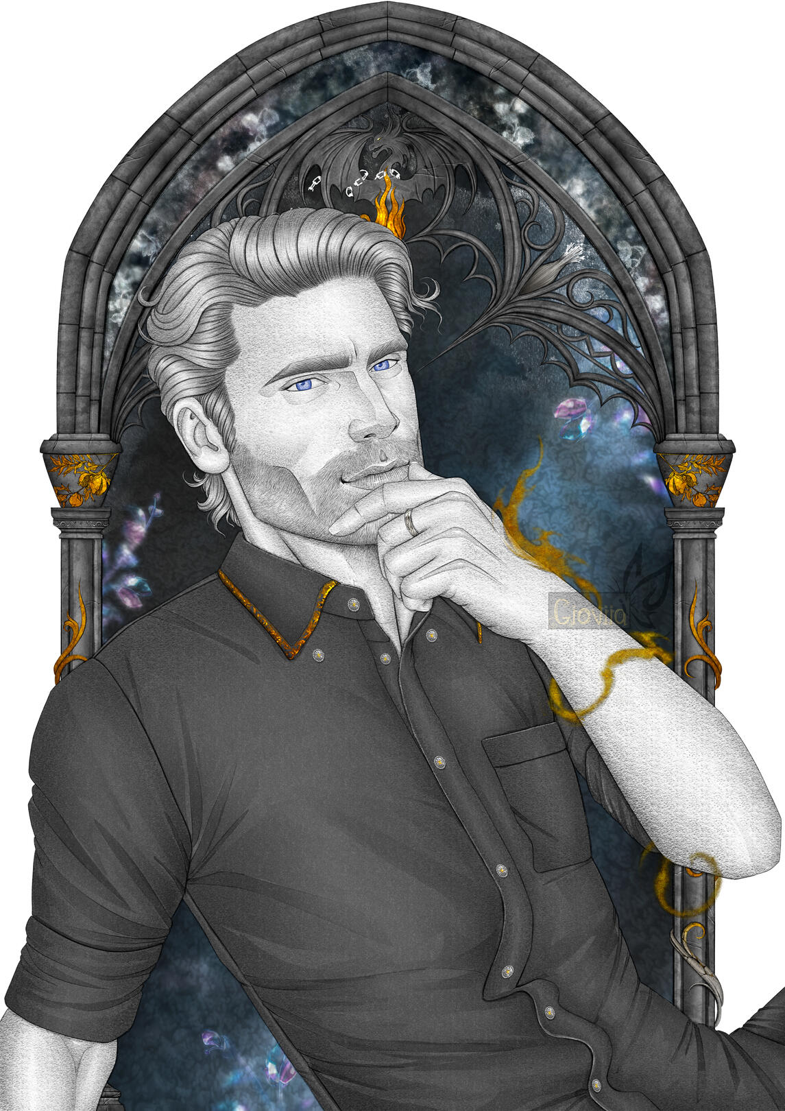 Nox from From the Silence of the Shadows by @vblacey.books 2025