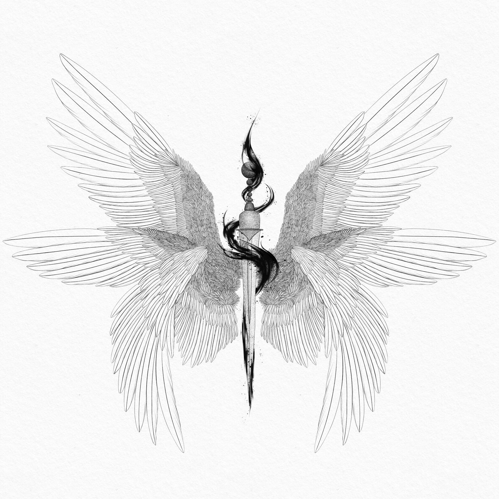 Concept for the book The Seldom Wings by Beka Westrup commissioned by Amanda