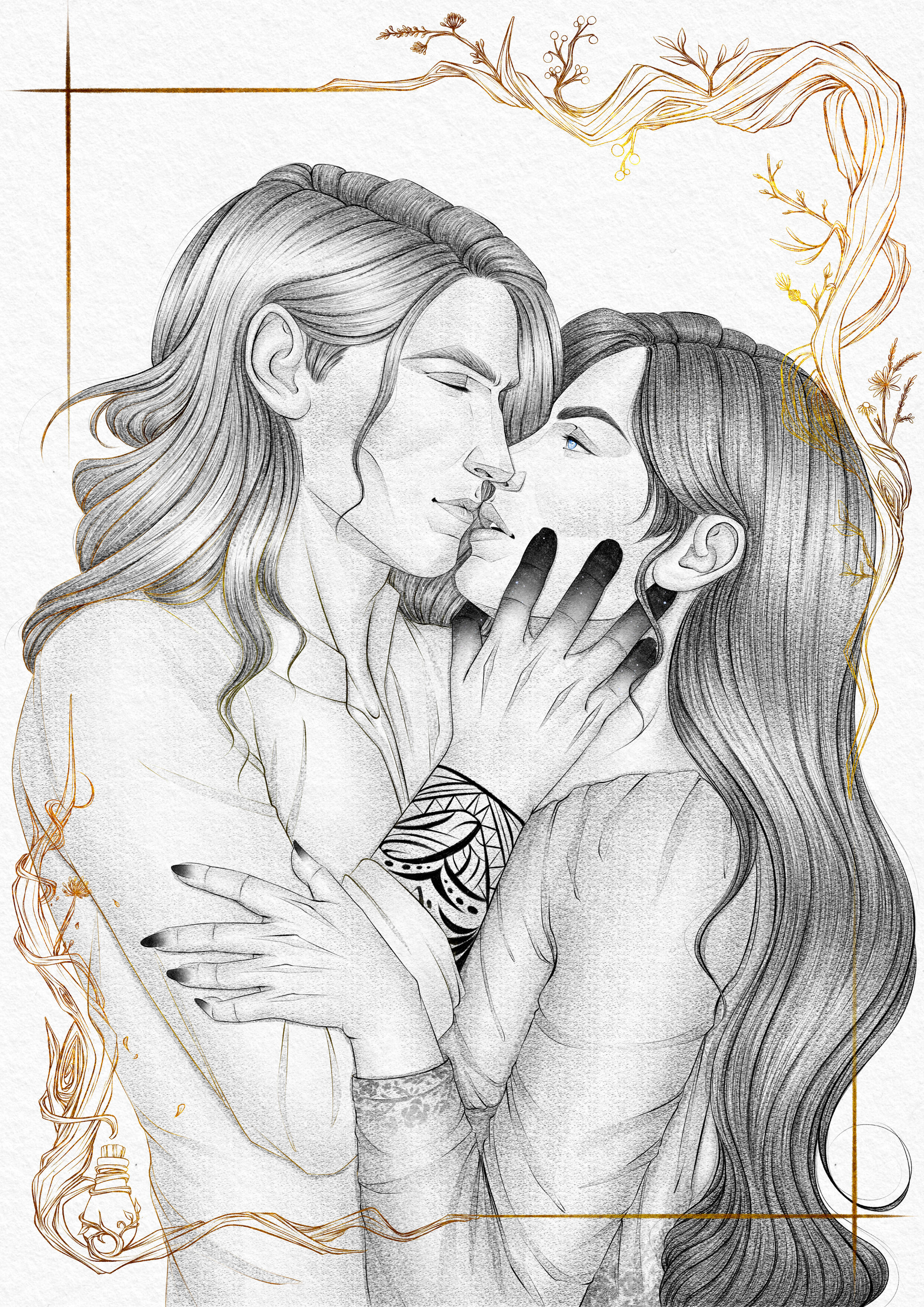 Azkiel & Calista from Night of Death and Flowers by Rebecca Garcia